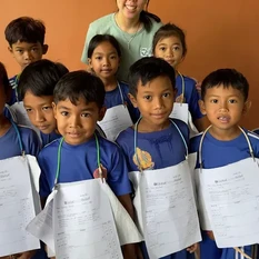 Cambodia Children Grouped
